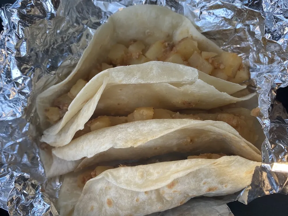 Chorizo & Potatoes Breakfast Tacos